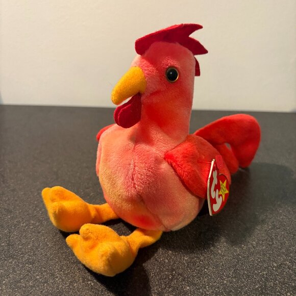 3/$12! Ty Beanie Baby - Strut the Rooster - MWMT! - Picture 1 of 6